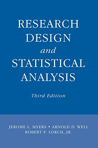 Imagen de archivo de Research Design and Statistical Analysis: Third Edition a la venta por HPB-Emerald
