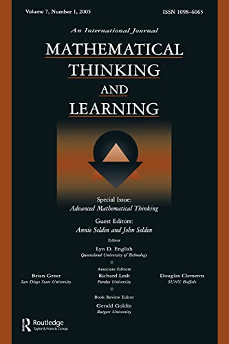 Stock image for Advanced Mathematical Thinking : A Special Issue of Mathematical Thinking and Learning for sale by Better World Books