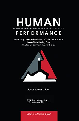 Beispielbild fr Personality and the Prediction of Job Performance: More Than the Big Five: A Special Issue of Human Performance zum Verkauf von Blackwell's