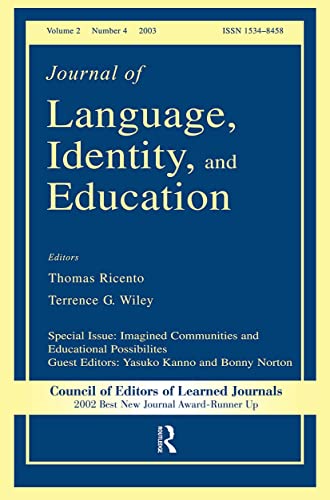 Imagen de archivo de ournal of Language, Identity, and Education, Volume 2, Number 4 a la venta por BookHolders