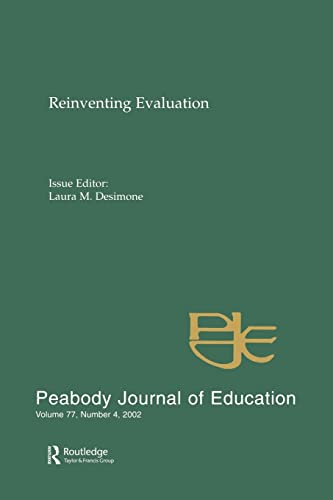 Stock image for Reevaluating Evaluation : A Special Issue of peabody Journal of Education for sale by Blackwell's