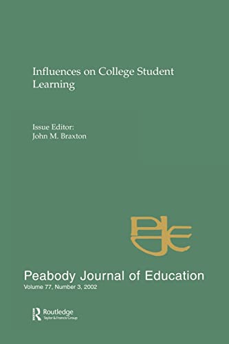 Stock image for Influences on College Student Learning : Special Issue of peabody Journal of Education for sale by Blackwell's