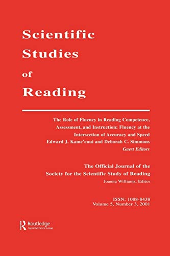 Beispielbild fr The Role of Fluency in Reading Competence, Assessment, and instruction: Fluency at the intersection of Accuracy and Speed: A Special Issue of scientific Studies of Reading zum Verkauf von THE SAINT BOOKSTORE