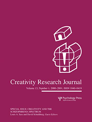 9780805897395: Creativity and the Schizophrenia Spectrum: A Special Issue of the creativity Research Journal (Creativity Research Journal Volume 13, Number 1)