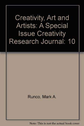 Imagen de archivo de Creativity, Art, and Artists: A Special Issue of creativity Research Journal a la venta por Inquiring Minds