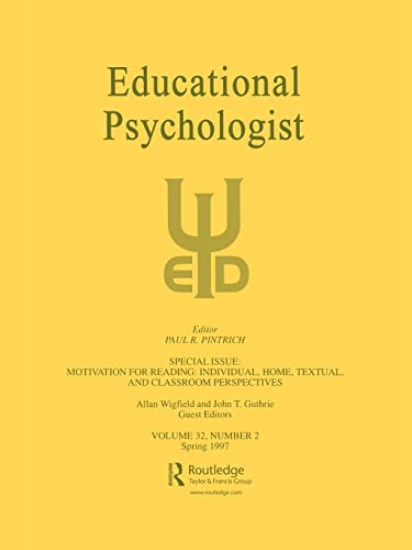 Beispielbild fr Motivation for Reading: Individual, Home, Textual, and Classroom Perspectives : A Special Issue of educational Psychologist zum Verkauf von Blackwell's