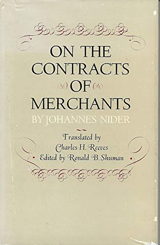Beispielbild fr On the Contracts of Merchants zum Verkauf von ThriftBooks-Dallas