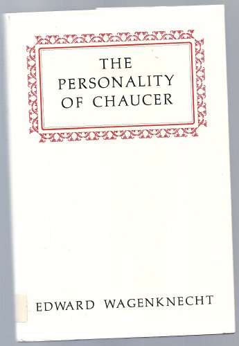 Beispielbild fr Personality of Chaucer zum Verkauf von Better World Books