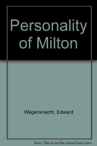 Stock image for Personality of Milton for sale by Books From California
