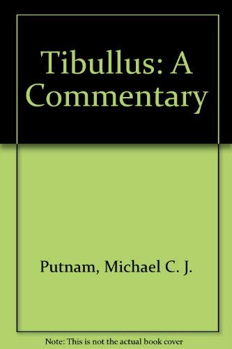 Beispielbild fr Tibullus: A commentary (The American Philological Association Series of Classical Texts) zum Verkauf von Powell's Bookstores Chicago, ABAA