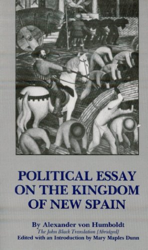 Stock image for Political Essay on the Kingdom of New Spain for sale by Dorothy Meyer - Bookseller