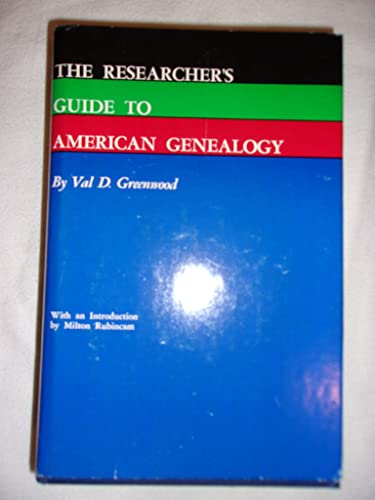 Beispielbild fr The Researcher's Guide to American Genealogy zum Verkauf von Wonder Book