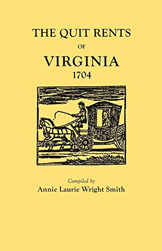 Stock image for The Quit Rents of Virginia, 1704 for sale by Jenson Books Inc