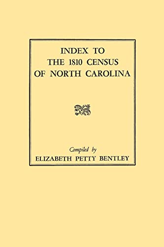 Stock image for Index to the 1810 Census of North Carolina for sale by 3rd St. Books