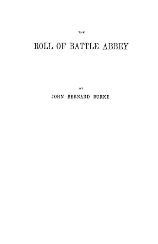 Imagen de archivo de The Roll of Battle Abbey a la venta por Books From California