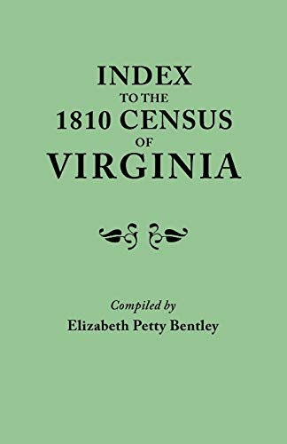 Imagen de archivo de Index to the 1810 Census of Virginia a la venta por Chiron Media