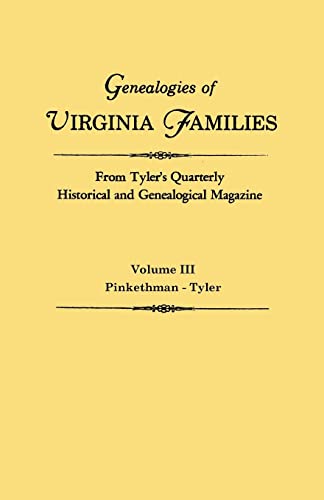 9780806309507: Genealogies of Virginia Families From Tyler's Quarterly Historical and