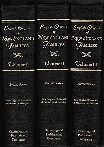 Beispielbild fr English Origins of New England Families: From the New England Historical and Genealogical Register, Second Series zum Verkauf von dsmbooks