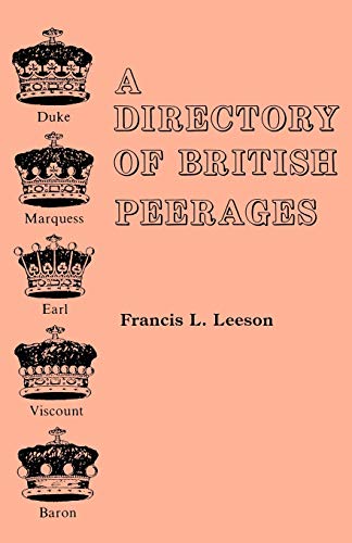Stock image for Directory of British Peerages for sale by ThriftBooks-Atlanta