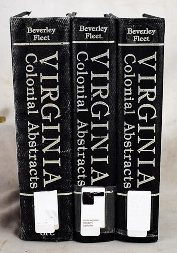 Imagen de archivo de Virginia Colonial Abstracts, 3 Vols. a la venta por T. A. Borden Books