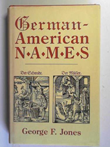 Imagen de archivo de German-American Names a la venta por Better World Books