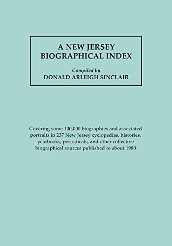 9780806313894: New Jersey Biographical Index, covering some 100,000 biographies and