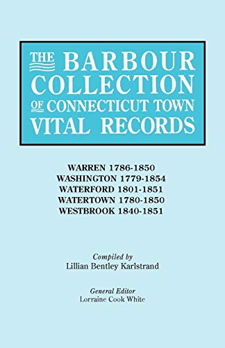 Stock image for The Barbour Collection of Connecticut Town Vital Records Vol 49 for sale by PBShop.store US