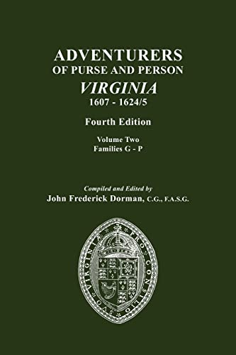 Imagen de archivo de Adventurers of Purse and Person, Virginia, 1607-1624/5. Fourth Edition. Volume II, Families G-P a la venta por Chiron Media