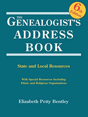 Stock image for The Genealogist's Address Book: State and Local Resources for sale by HPB-Red