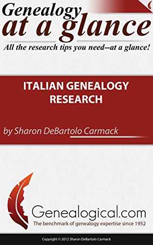 Beispielbild fr Italian Genealogy Research Quick Reference Guide zum Verkauf von Revaluation Books