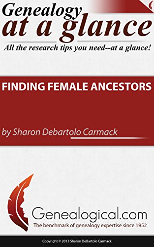 Finding Female Ancestors (Genealogy at a Glance) (9780806319674) by Carmack, Sharon Debartolo