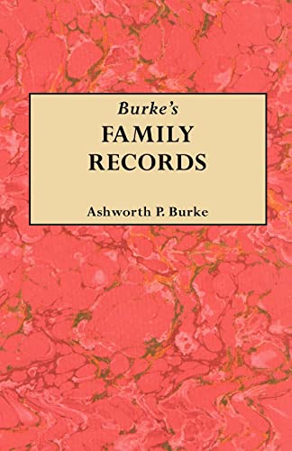 Imagen de archivo de Burke's Family Records a la venta por R Bookmark