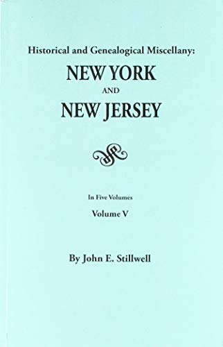 9780806347646: Historical and Genealogical Miscellany : Data Relating to the Early Settlers of New York and New Jersey (5 Volumes)