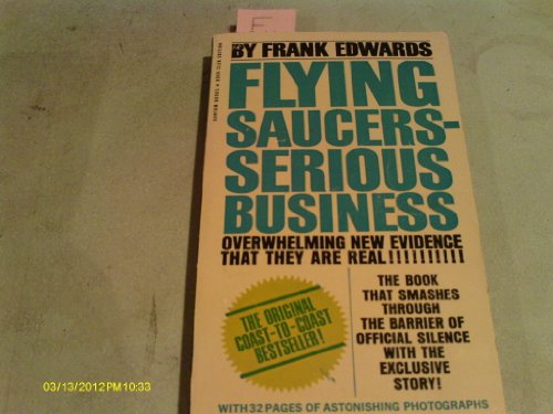 Beispielbild fr Flying Saucers-- Serious Business zum Verkauf von Books From California