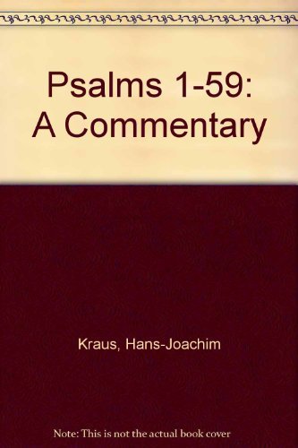 Imagen de archivo de Psalms 1-59: A Commentary a la venta por Half Price Books Inc.