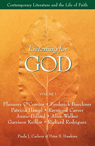 Beispielbild fr Listening for God - Contemporary Literature and the Life of Faith zum Verkauf von Christian Book Store