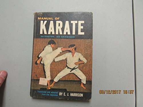 Imagen de archivo de Manual of Karate a la venta por HPB-Ruby