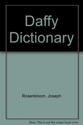 Daffy Dictionary: Funabridged Definitions from Aardvark to Zuider Zee (9780806945422) by Rosenbloom, Joseph