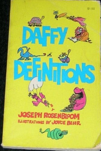 Daffy definitions (9780806977041) by Rosenbloom, Joseph