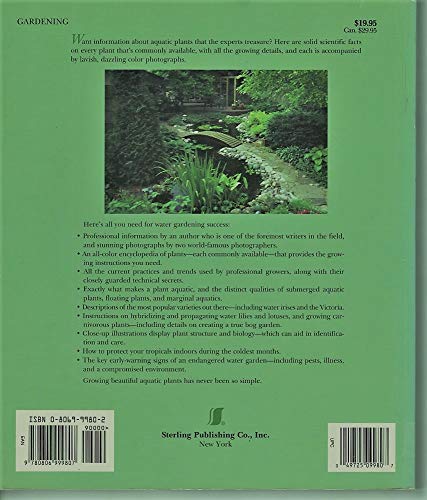 Imagen de archivo de Plants for Water Gardens : The Complete Guide to Aquatic Plants a la venta por Better World Books