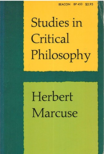 Stock image for Studies in Critical Philosophy for sale by Better World Books