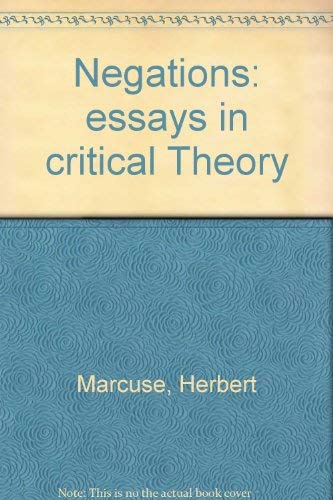 9780807015520: Negations: essays in critical Theory