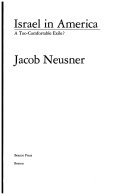 Stock image for Israel in America: A Too-Comfortable Exile? for sale by Henry Hollander, Bookseller