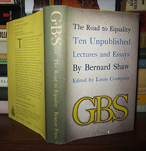Stock image for The Road to Equality : Ten Unpublished Lectures and Essays, 1884-1918 for sale by Better World Books