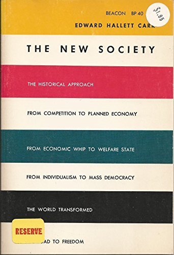 Imagen de archivo de New Society a la venta por ThriftBooks-Dallas