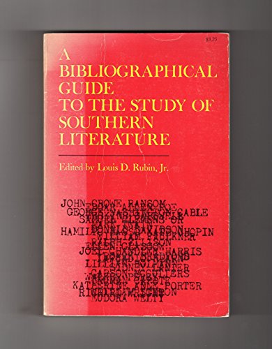 Imagen de archivo de A Bibliographical Guide to the Study of Southern Literature With an Appendix containing Sixty-eight Additional Writers of the Colonial South by J.A. Leo Lemay. a la venta por Ganymed - Wissenschaftliches Antiquariat