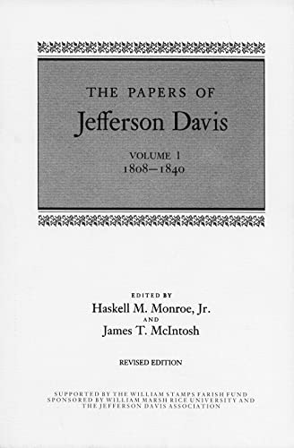 Stock image for The Papers of Jefferson Davis: 1808 "1840 for sale by HPB-Red