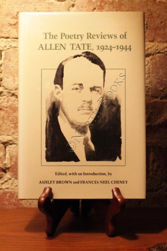 Stock image for The Poetry Reviews of Allen Tate 1924-1944 (Southern Literary Studies) for sale by SecondSale