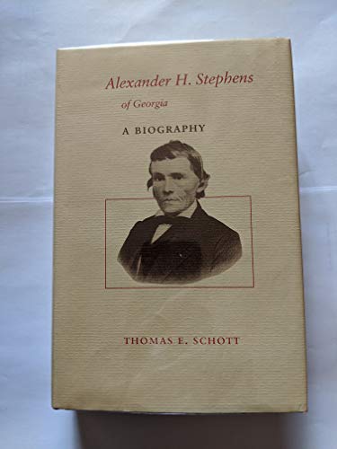 9780807113738: Alexander H.Stephens of Georgia: A Biography (Southern biography series)