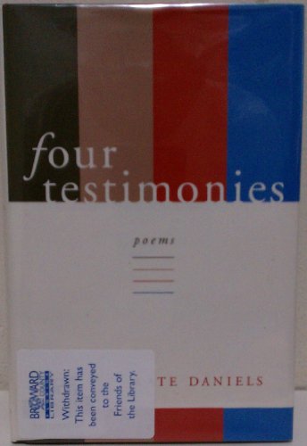 Imagen de archivo de Four Testimonies: Poems a la venta por Hawking Books